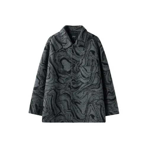 HERBEL Серый Мужское Пальто