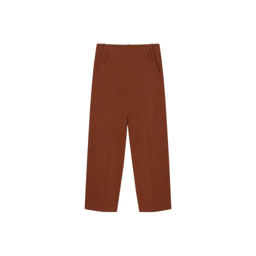 AERON Коричневый Женские Повседневные Брюки