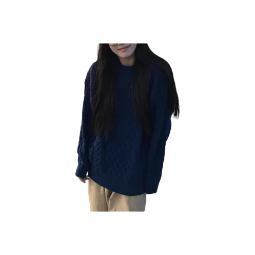 LEONBINNO Темно-синий синий унисекс трикотаж