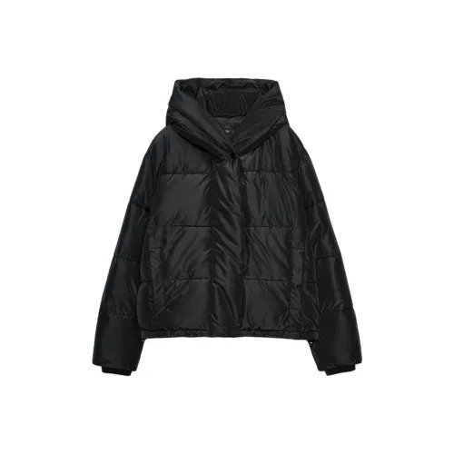 ZARA Collaboration Черные Женские Пуховики