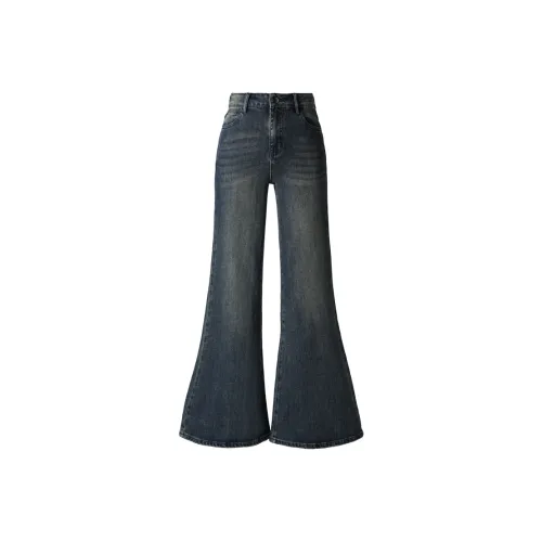 Egger Винтажные синие женские джинсы