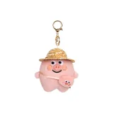 Свинья Бекон Соломенная шляпа Украшение-Свинья Голова Сумка через плечо [Включает фиксированную соломенную шляпу]