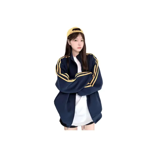 FRALAARRI Темно-синий синий унисекс свитшоты