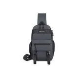 Одиночный, спина, серый