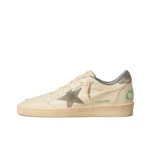 Golden Goose Ball Star Low Топ Скейтборд Кроссовки Мужские Серый Белый
