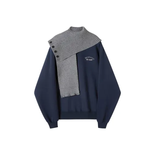 TOUCH Свитшот Женский Серый + Темно-синий Синий