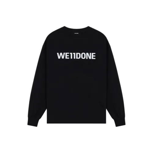 WE11DONE Черный Унисекс T-рубашки