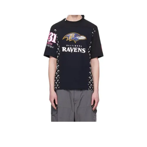 Marine Serre Мужские черные T-рубашки