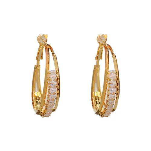 BONAS Микро Инкрустированные Цирконовые Серьги Женские