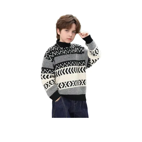 MUTONGSHAONIAN Черные Детские Свитера