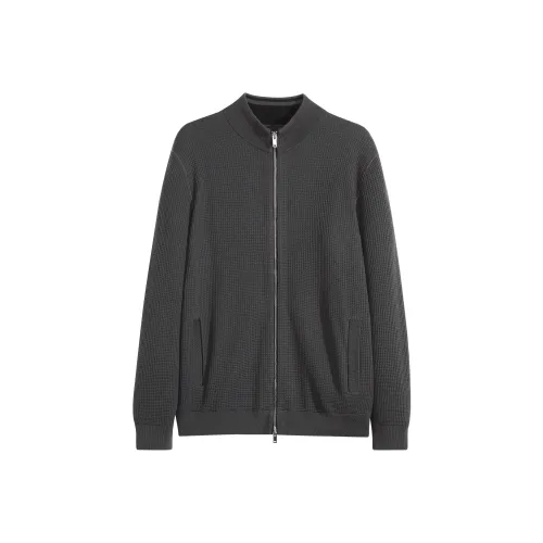 Osens Темный Каменный Серый 100% Овечья Шерсть Мужские Куртки