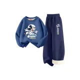 [Thickened и с флисовой подкладкой] Индиго синий + Индиго K темно-синий