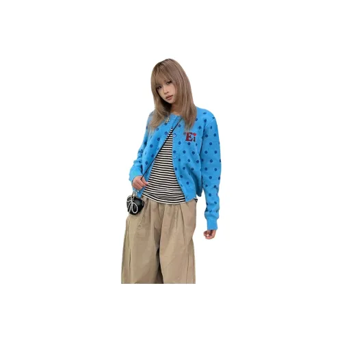 SIXUSICHOU Синий Женский Трикотаж