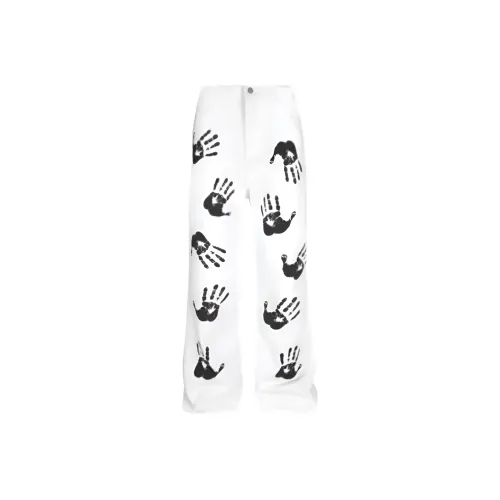 GOSNACE Белый Унисекс Джинсы