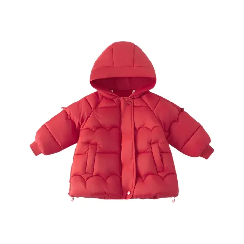 SHIBU Mengle Dian YD43 Красный Ручной Набивной Хлопок Хлопковый Пуховик 1 Красный Хлопковый Пуховик Kids Утеплённые Куртки