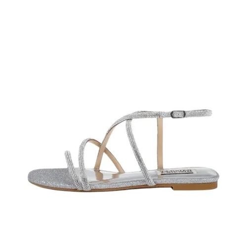 Badgley Mischka Ivie One Ремешок Сандалии Женские Серебряные