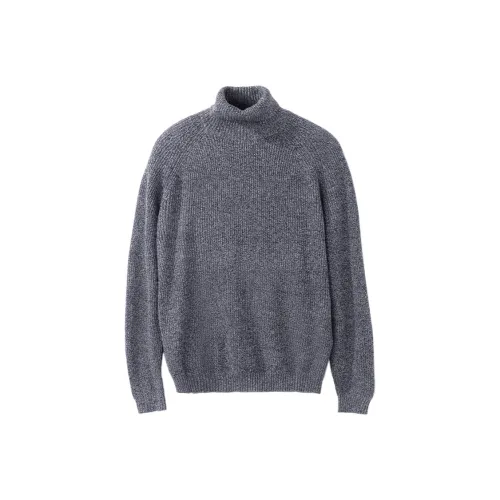 Mr.Bu Пасмурно-серый смешанный цвет мужские свитеры