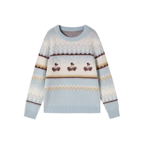 XIANGYING Морской синий Женские свитера