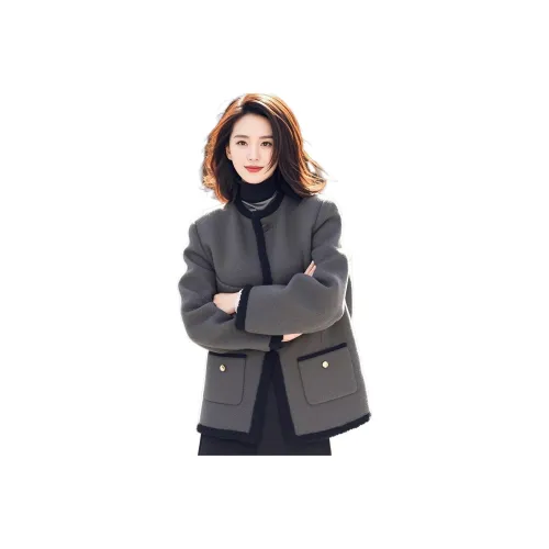 LANGQING Бархат Feel Пальто Женское