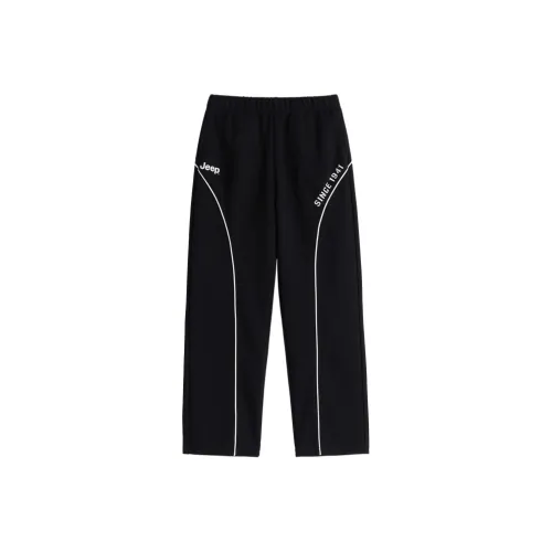 Jeep Черные Унисекс Вязаные Спортивные Штаны