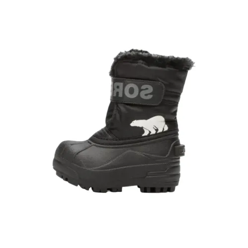 SOREL Амортизация Износостойкие Высокие Детские Ботинки Черные Kids