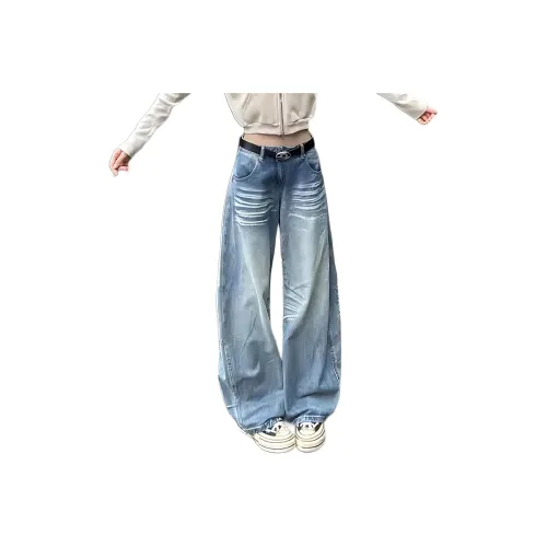 CARE NOTE Синий Унисекс Джинсы