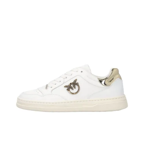 PINKO Love Birds series Низкие кроссовки для скейтбординга Женские Белые