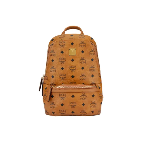 MCM Klassik Visetos Искусственная кожа Sling Сумка Мужская Коньячный Коричневый