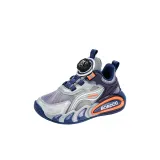 Серый Оранжевый Кожаный Верх