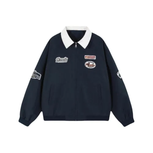 UPWARD LAB Темно-синие унисекс куртки