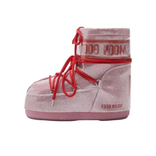 MOON BOOT Короткие Сноубутсы Женские Розовые