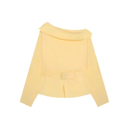GZQJ Желтые Женские Рубашки