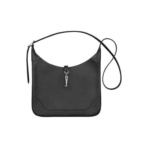 HERMES Комбинированная Телячья Кожа Сумка через плечо Женская 89 Черная