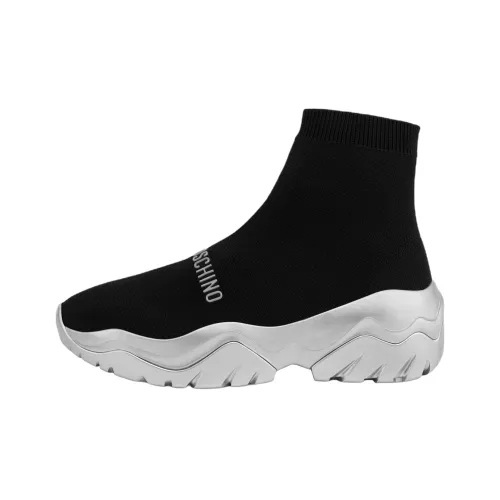 LOVE MOSCHINO Высокий топ Повседневная обувь Женская Черная