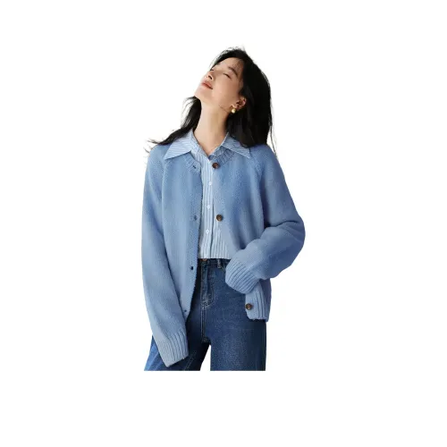 VICTORIA VERA Туманно-синий Женский Трикотаж