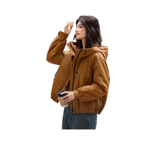 XWI Caramel Brown Women's Down Jackets (Пуховики)