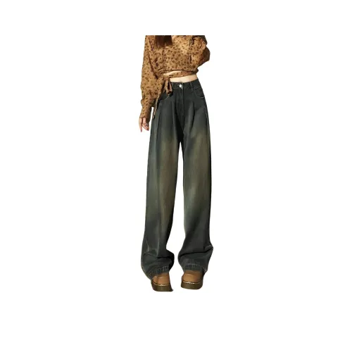 CARE NOTE Бетонно-серый Унисекс Джинсы