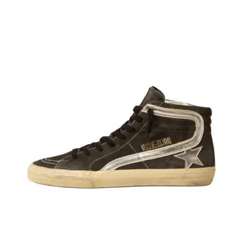 Golden Goose Slide High Топ Скейтборд Кроссовки Мужские Черные