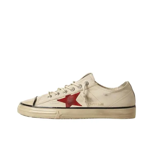 Golden Goose V Star Low Top Canvas Shoes Men's Beige