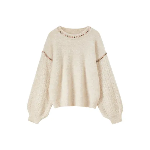 SENTUBILA Бежевый Абрикос Женская Трикотажная