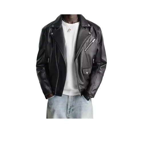 GELANYIFU GL Черный Мужской Кожаная Куртка