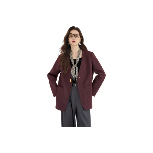 TOUCH Бургунди Женские Деловые Костюмы