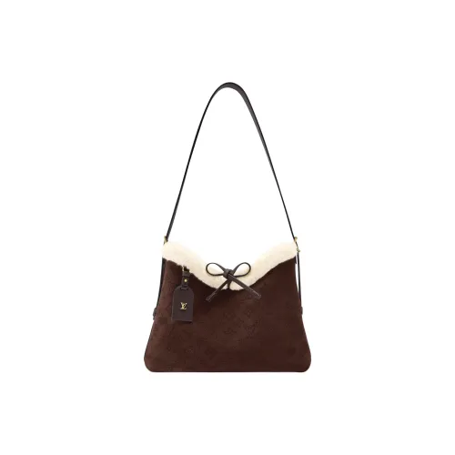 LOUIS VUITTON Монограмма Полная С принтом Сумка через плечо Унисекс Коричневый