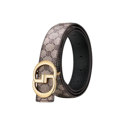 AOKANG Ремни из коровьей спилковой кожи Мужские 3,4CM