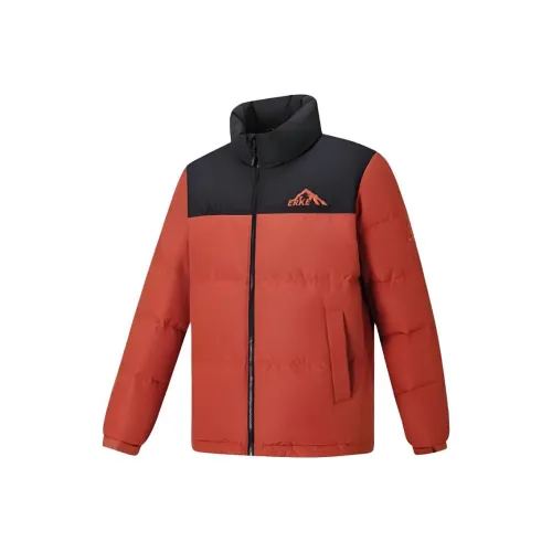 Erke Total Scarlet Red Men's Down Jackets