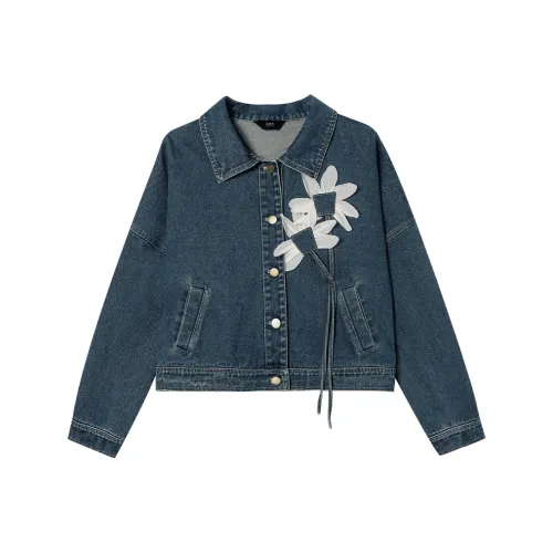 LOUISY AO Синий Женские Джинсовые Куртки