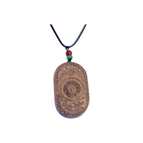 Golden Radiance Jade Essence Lightning Struck Wood Necklaces Unisex Золотой Radiance Jade Essence Lightning Struck Деревянные Ожерелья Унисекс