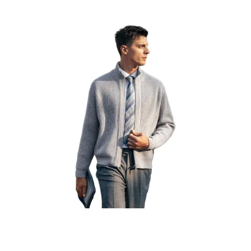 Mr.Bu Вулканический Серый Мужские Свитера