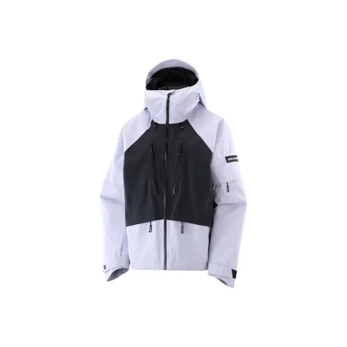 SALOMON Светло-фиолетовый Темно-черный Женская лыжная куртка