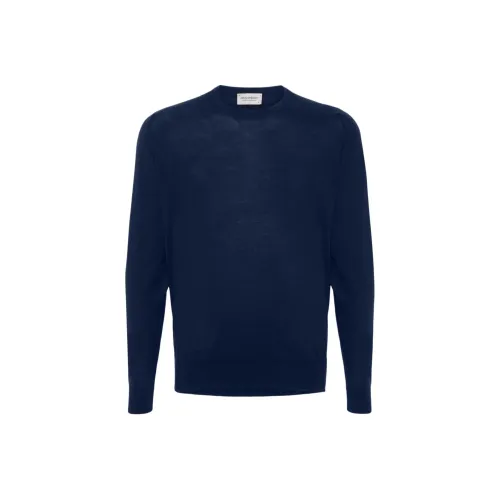 JOHN SMEDLEY Синий Мужской Трикотаж